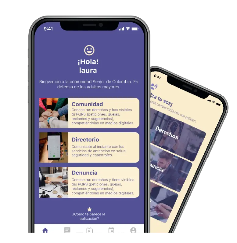 puede ser una imagen de un celular que dice hola laura